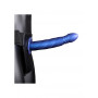 fallo vaginale cavo indossabile dildo anale Twisted Hollow Strap-on 20-cm metallic blue