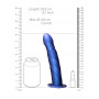 fallo vaginale cavo indossabile dildo anale Twisted Hollow Strap-on 20-cm metallic blue