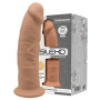 Dildo MAXI anale vaginale con ventosa in silicone realistico Model 2 19 cm caramel