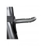 fallo cavo anale dildo vaginale indossabile Textured Curved Hollow Strap-on - 8'' / 20 cm - Gun Metal