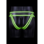 Sospensorio uomo perizoma intimo Striped Jock Strap - GitD - Neon Green/Black