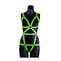 Body bondage sexy imbracatura sadomaso Harness - GitD - Neon Green/Black