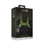 Pettorina sadomaso imbracatura bondage sexy Buckle Bulldog Harness - GitD - Neon Green/Black