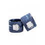 Manette per caviglie sadomaso sexy costrittivo Ankle Cuffs Roughend Denim Style Blue