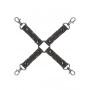 Accessorio per manette sadomaso sexy costrittivo Hogtie Roughend Denim Style Black