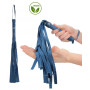 Frustino sadomaso sexy mistress Flogger Roughend Denim Style Blue