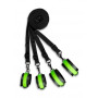 Costrittivo per letto kit manette cavigliere Bed Bindings Restraint Kit Neon Green/Black