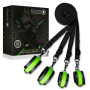 Costrittivo per letto kit manette cavigliere Bed Bindings Restraint Kit Neon Green/Black