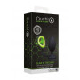 Plug anale in silicone con anello fallico Butt Plug Cock Ring & Ball Strap GitD Neon Green/Black