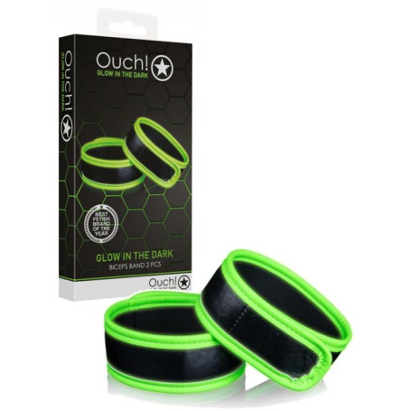 Manette bondage Biceps Band Glow in the Dark Neon