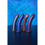 Dildo vaginale in silicone con ventosa Smooth G-Spot Dildo 7'' / 17 cm Gun Metal