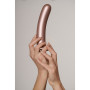 Dildo vaginale in silicone con ventosa Smooth G-Spot Dildo 7'' / 17 cm Gun Metal