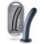 Dildo vaginale in silicone con ventosa Smooth G-Spot Dildo 7'' / 17 cm Gun Metal