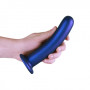 Dildo vaginale per punto g con ventosa Smooth G-Spot Dildo 7'' / 17 cm Metallic Blue