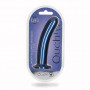 Dildo vaginale per punto g con ventosa Smooth G-Spot Dildo 7'' / 17 cm Metallic Blue