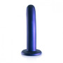 Dildo vaginale per punto g con ventosa Smooth G-Spot Dildo 6'' / 14,5 cm Metallic Blue