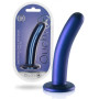 Dildo vaginale per punto g con ventosa Smooth G-Spot Dildo 6'' / 14,5 cm Metallic Blue