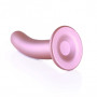 Dildo vaginale per punto g con ventosa Smooth G-Spot Dildo 6'' / 14,5 cm Rose Gold