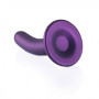 Dildo vaginale con ventosa Smooth G-Spot Dildo 6'' / 14,5 cm Metallic Purple