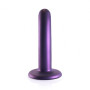 Dildo liscio vaginale con ventosa Smooth G-Spot Dildo 5'' / 12 cm Metallic Purple