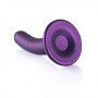 Dildo liscio vaginale con ventosa Smooth G-Spot Dildo 5'' / 12 cm Metallic Purple