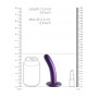 Dildo liscio vaginale con ventosa Smooth G-Spot Dildo 5'' / 12 cm Metallic Purple