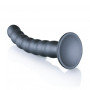 Dildo vaginale in silicone a sfere Beaded G-Spot Dildo 8'' / 20,5 cm Gun Metal