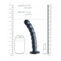 Dildo vaginale in silicone a sfere Beaded G-Spot Dildo 8'' / 20,5 cm Gun Metal