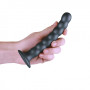 Dildo vaginale in silicone a sfere Beaded G-Spot Dildo 6,5'' / 16,5 cm Gun Metal