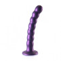 Dildo vaginale a sfere per punto G Beaded G-Spot Dildo 6,5'' / 16,5 cm Metallic Purple