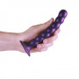 Dildo vaginale a sfere per punto G Beaded G-Spot Dildo 6,5'' / 16,5 cm Metallic Purple