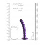 Dildo vaginale a sfere per punto G Beaded G-Spot Dildo 6,5'' / 16,5 cm Metallic Purple