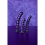 Dildo vaginale a sfere per punto G Beaded G-Spot Dildo 6,5'' / 16,5 cm Metallic Purple