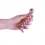 Dildo vaginale per punto G a sfere con ventosa Beaded G-Spot Dildo 5'' / 13 cm Rose Gold