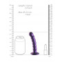 Dildo vaginale a sfere con ventosa in silicone Beaded G-Spot Dildo 5'' / 13 cm Metallic Purple