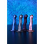 Dildo vaginale in silicone con ventosa Ultra Soft Curvy G-Spot Dildo 7''/17 cm Metallic Purple