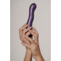 Dildo vaginale in silicone con ventosa Ultra Soft Curvy G-Spot Dildo 7''/17 cm Metallic Purple