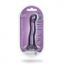 Dildo vaginale in silicone con ventosa Ultra Soft Curvy G-Spot Dildo 7''/17 cm Metallic Purple