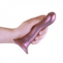 Dildo vaginale in silicone con ventosa Ultra Soft Curvy G-Spot Dildo 7''/17 cm Rose Gold