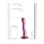 Dildo vaginale in silicone con ventosa Ultra Soft Curvy G-Spot Dildo 7''/17 cm Rose Gold