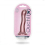 Dildo vaginale in silicone con ventosa Ultra Soft Curvy G-Spot Dildo 7''/17 cm Rose Gold