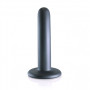 Dildo liscio vaginale con ventosa in silicone Smooth G-Spot Dildo 12 cm Gun Metal