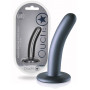 Dildo liscio vaginale con ventosa in silicone Smooth G-Spot Dildo 12 cm Gun Metal