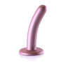 Dildo liscio con ventosa in silicone vaginale Smooth G-Spot Dildo 12 cm Rose Gold