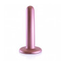 Dildo liscio con ventosa in silicone vaginale Smooth G-Spot Dildo 12 cm Rose Gold