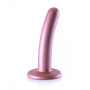 Dildo liscio con ventosa in silicone vaginale Smooth G-Spot Dildo 12 cm Rose Gold