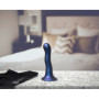 Dildo con ventosa in silicone vaginale Ultra Soft Curvy G-Spot Dildo 17 cm Metallic Blue