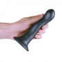 Dildo vaginale in silicone con ventosa Ultra Soft Curvy G-Spot Dildo 17 cm Gun Metal