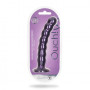 Dildo vaginale a sfere in silicone con ventosa Beaded G-Spot Dildo 20,5 cm Metallic Purple