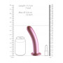 Dildo liscio con ventosa in silicone vaginale Smooth G-Spot Dildo 17 cm Rose Gold